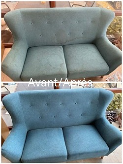 Nettoyage canapé avant après a Gagny